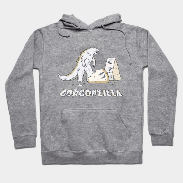 Gorgonzilla: King of Cheeses Hoodie by StrayCat